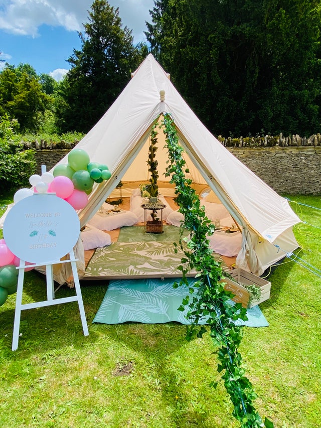 Birthday clearance tent hire