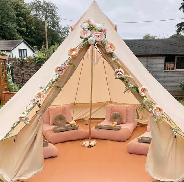 Bell tent party online hire near me